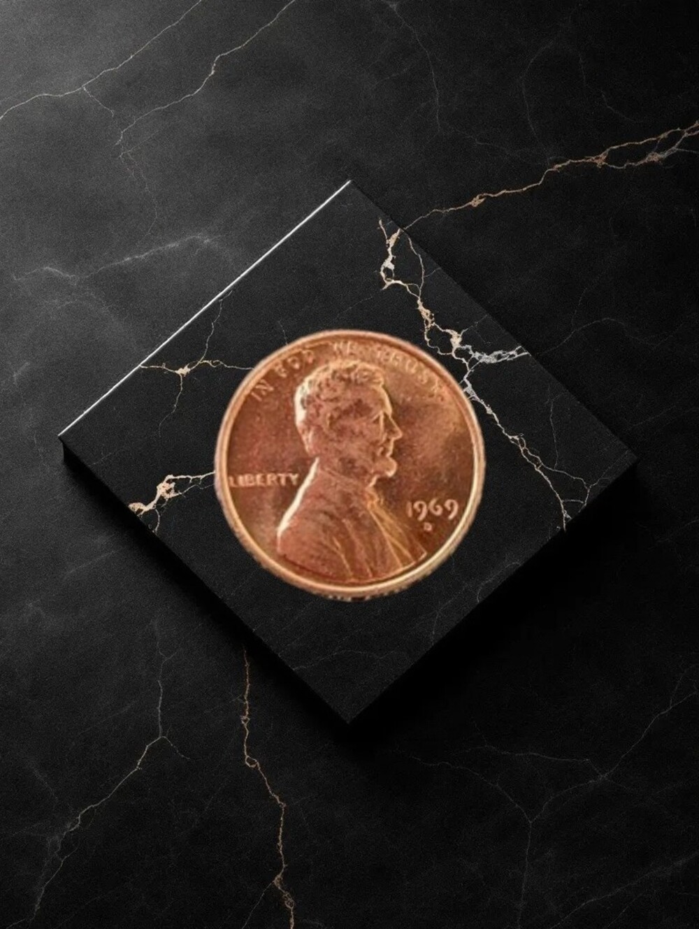 1969 D Lincoln Memorial Floating Roof Error Penny